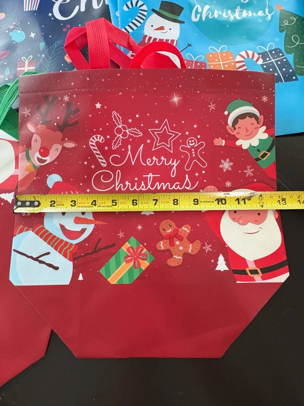Festive Christmas Gift Bags Assortment - Santa, Snowman & Holiday Designsi